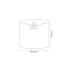 Deco - Sigma Fabric Ceiling Shade - Luminosity Designs Ltd