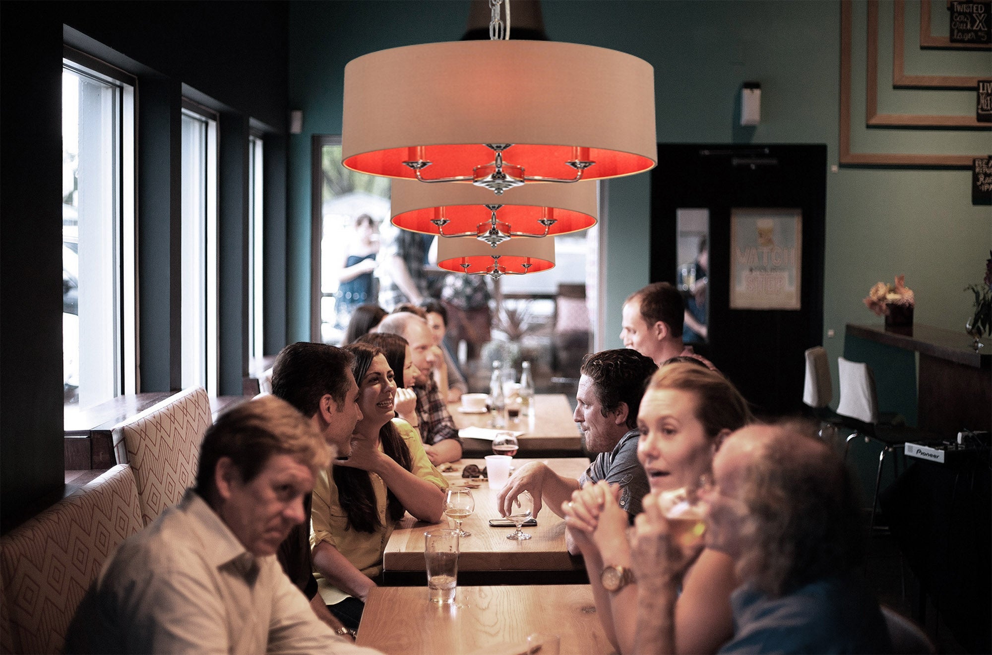 Deco - Sigma Fabric Ceiling Shade - Luminosity Designs Ltd