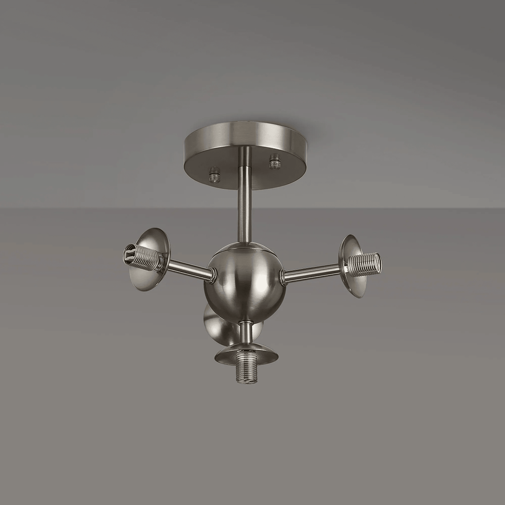 Luminosity Designs Ltd - Simple Semi - Flush Multi Arm Ceiling Light (FRAME ONLY), 4 x G9 - Luminosity Designs Ltd