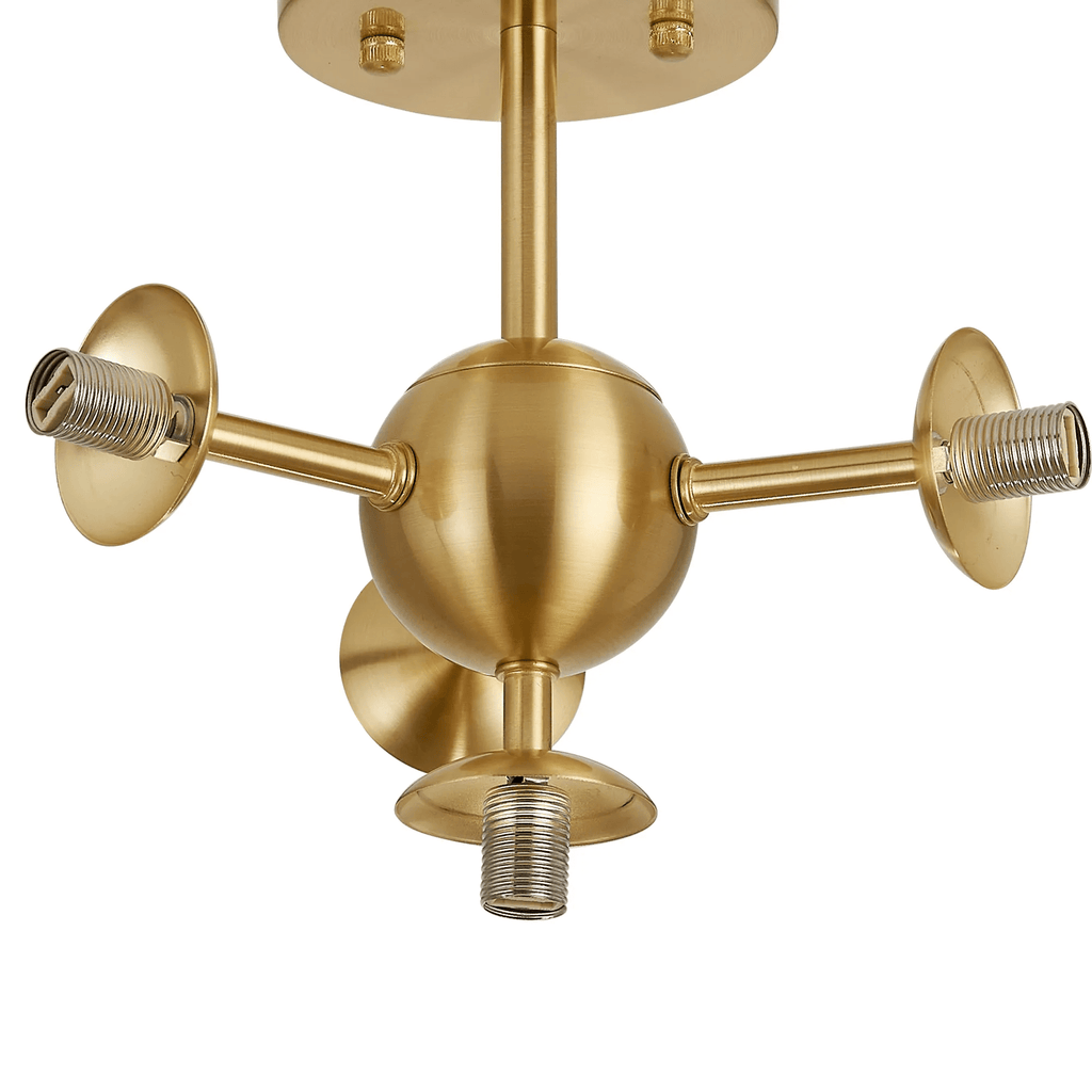 Luminosity Designs Ltd - Simple Semi - Flush Multi Arm Ceiling Light (FRAME ONLY), 4 x G9 - Luminosity Designs Ltd