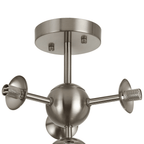 Luminosity Designs Ltd - Simple Semi - Flush Multi Arm Ceiling Light (FRAME ONLY), 4 x G9 - Luminosity Designs Ltd
