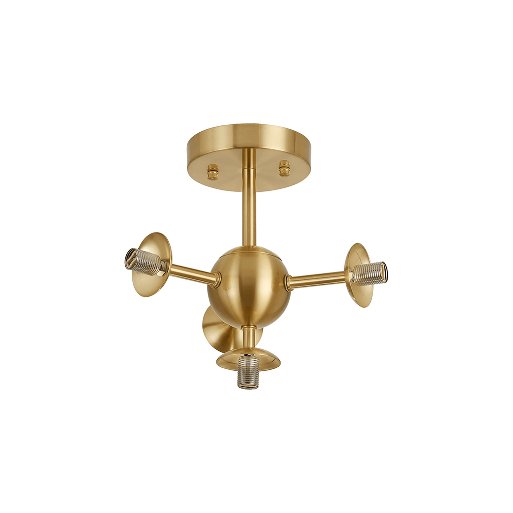 Luminosity Designs Ltd - Simple Semi - Flush Multi Arm Ceiling Light (FRAME ONLY), 4 x G9 - Luminosity Designs Ltd