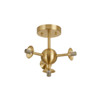 Luminosity Designs Ltd - Simple Semi - Flush Multi Arm Ceiling Light (FRAME ONLY), 4 x G9 - Luminosity Designs Ltd
