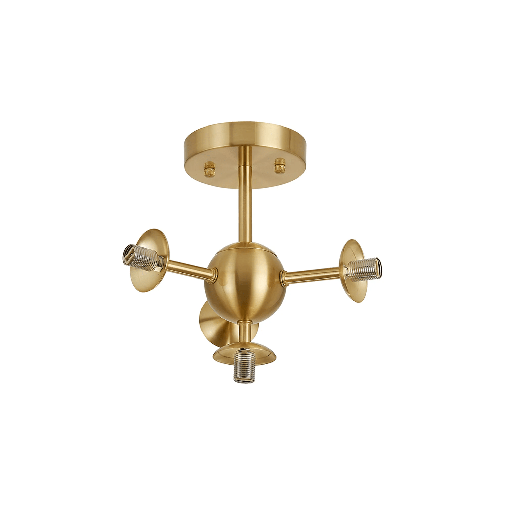 Luminosity Designs Ltd - Simple Semi - Flush Multi Arm Ceiling Light (FRAME ONLY), 4 x G9 - Luminosity Designs Ltd