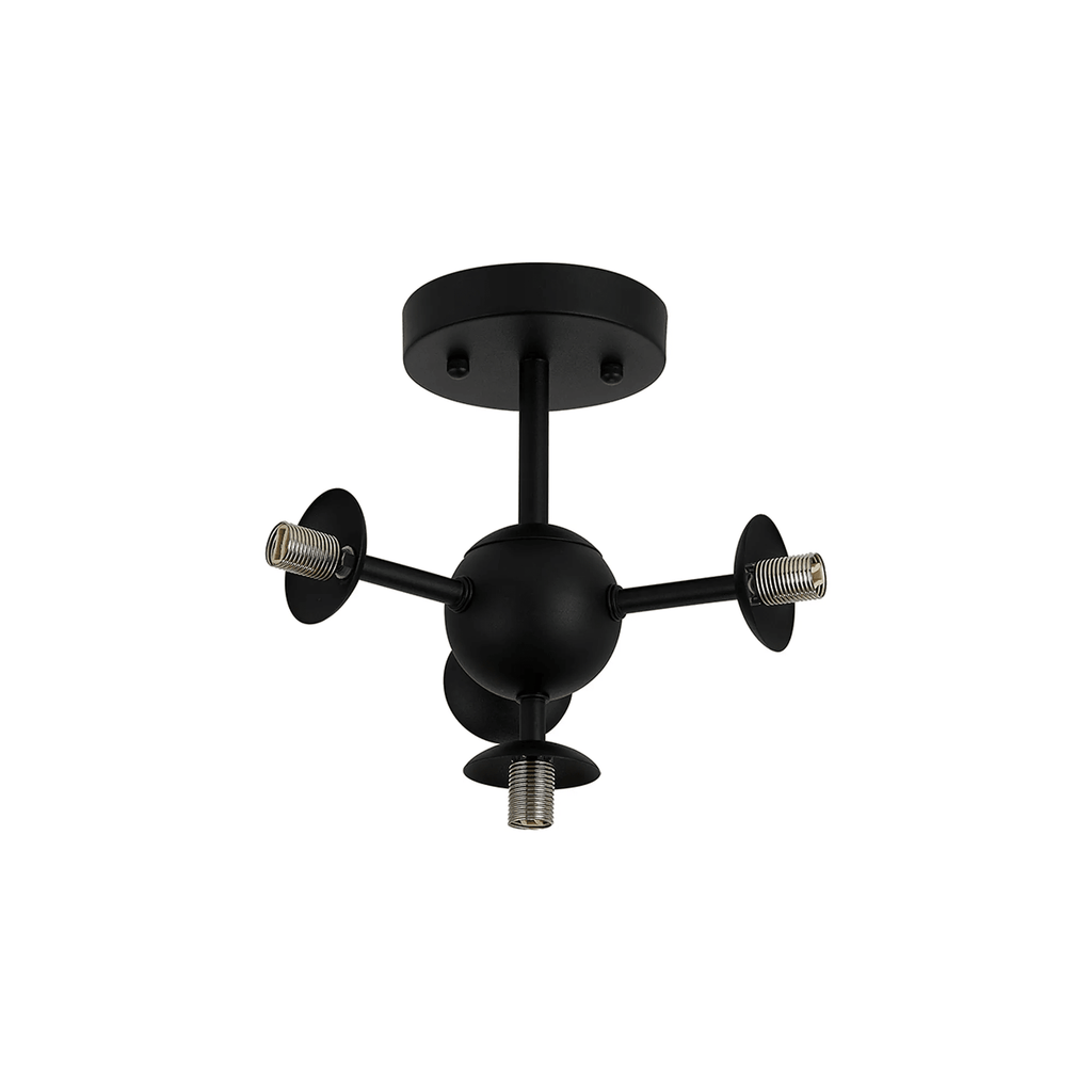 Luminosity Designs Ltd - Simple Semi - Flush Multi Arm Ceiling Light (FRAME ONLY), 4 x G9 - Luminosity Designs Ltd