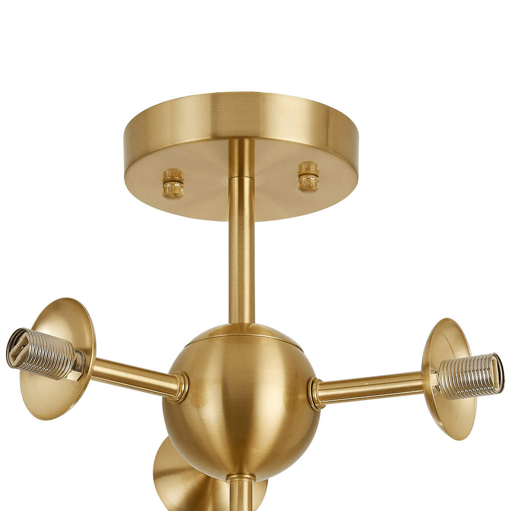 Luminosity Designs Ltd - Simple Semi - Flush Multi Arm Ceiling Light (FRAME ONLY), 4 x G9 - Luminosity Designs Ltd