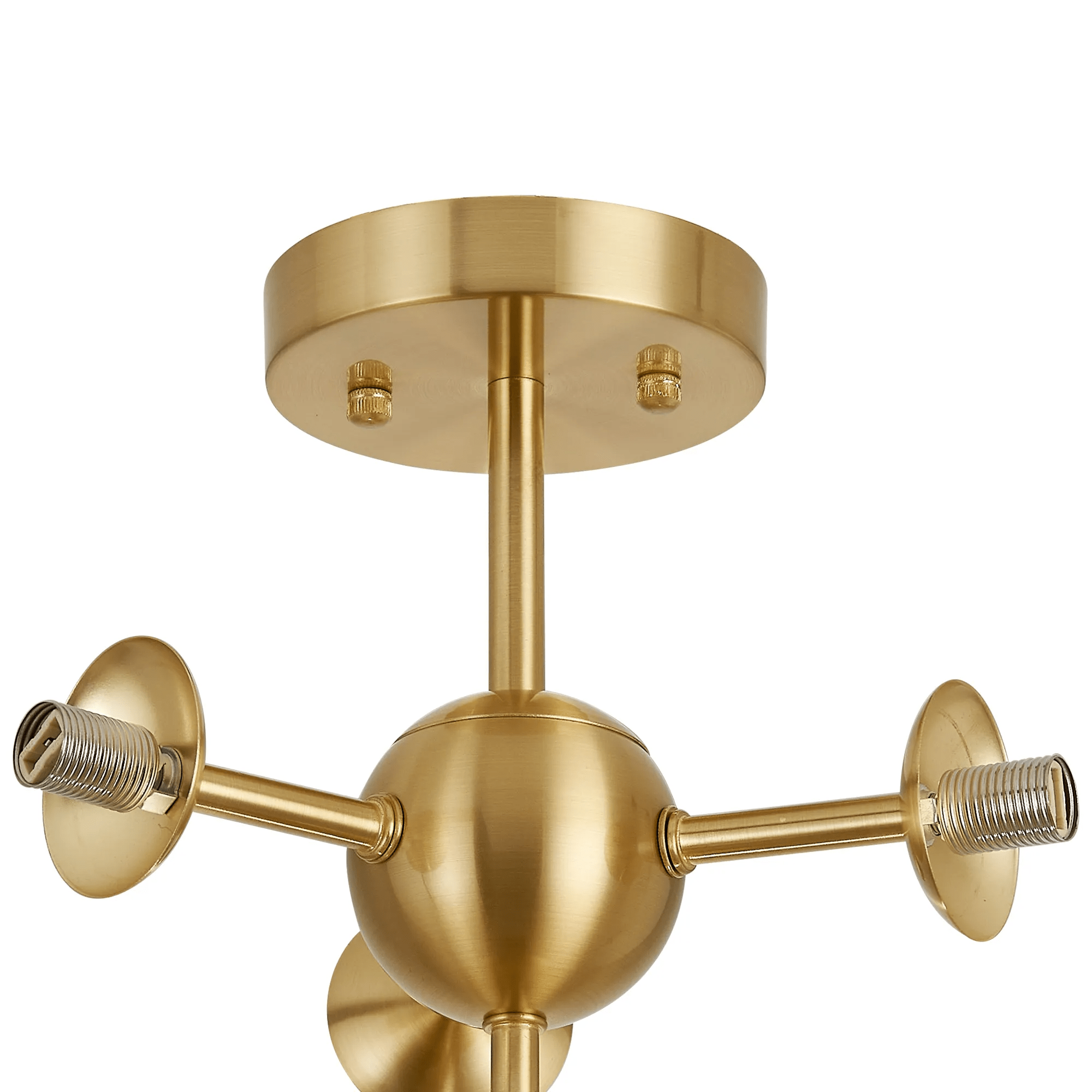 Luminosity Designs Ltd - Simple Semi - Flush Multi Arm Ceiling Light (FRAME ONLY), 4 x G9 - Luminosity Designs Ltd