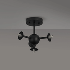 Luminosity Designs Ltd - Simple Semi - Flush Multi Arm Ceiling Light (FRAME ONLY), 4 x G9 - Luminosity Designs Ltd