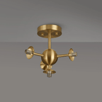 Luminosity Designs Ltd - Simple Semi - Flush Multi Arm Ceiling Light (FRAME ONLY), 4 x G9 - Luminosity Designs Ltd