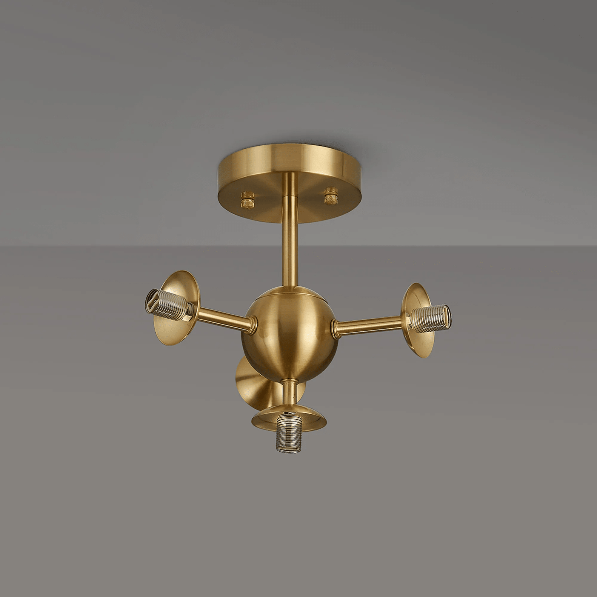 Luminosity Designs Ltd - Simple Semi - Flush Multi Arm Ceiling Light (FRAME ONLY), 4 x G9 - Luminosity Designs Ltd