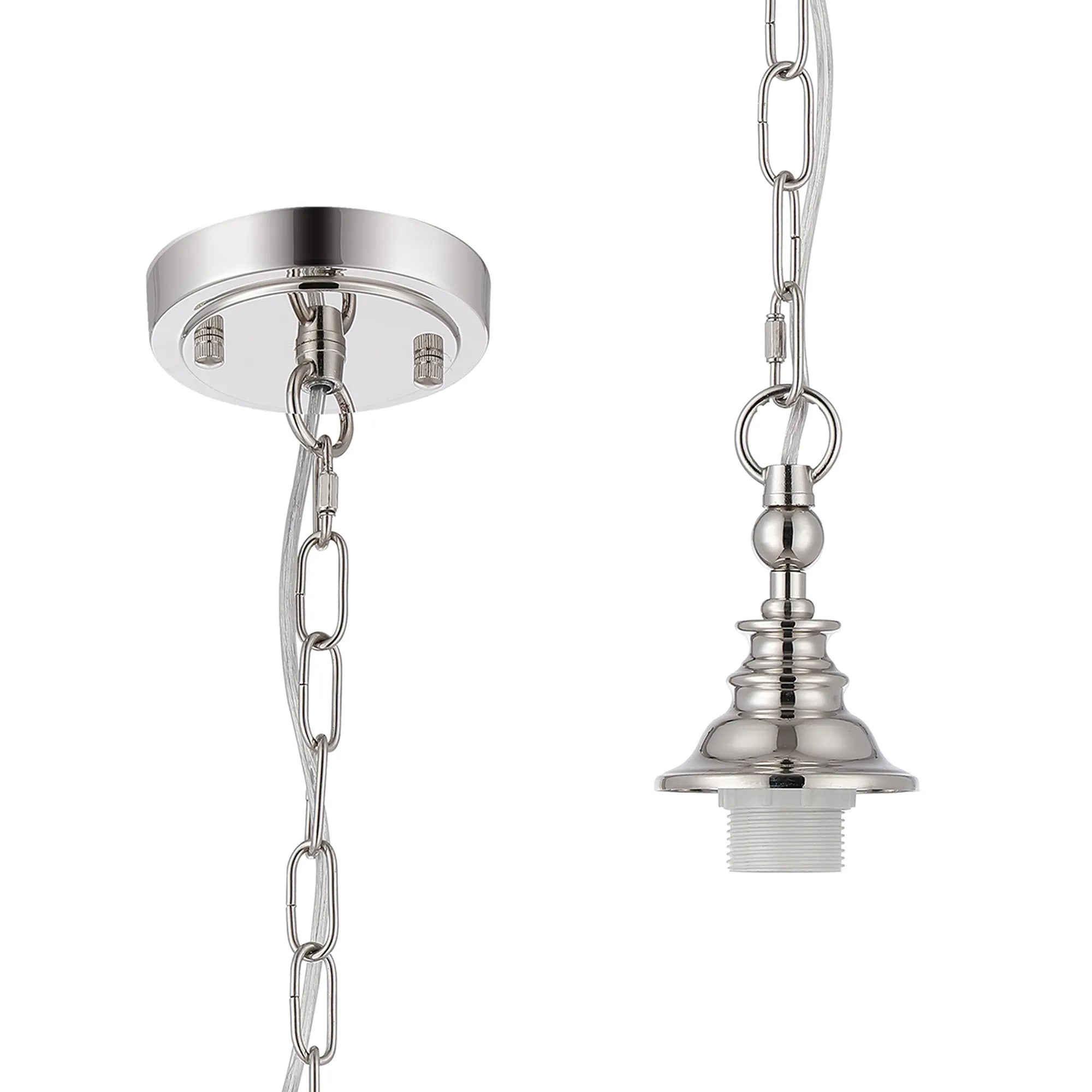 Luminosity Designs - Sledmere 12cm Flush/Single Pendant (FRAME ONLY), 1 Light Adjustable E27 - Luminosity Designs Ltd