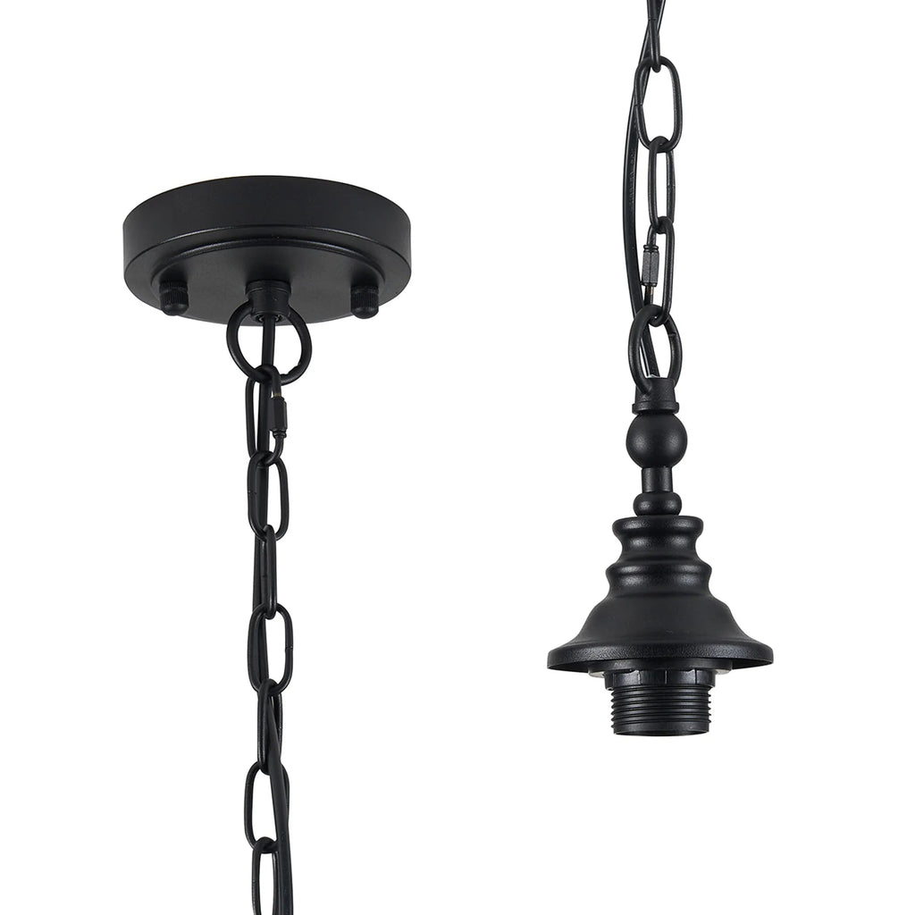 Luminosity Designs - Sledmere 12cm Flush/Single Pendant (FRAME ONLY), 1 Light Adjustable E27 - Luminosity Designs Ltd