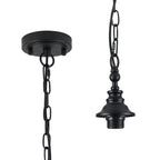 Luminosity Designs - Sledmere 12cm Flush/Single Pendant (FRAME ONLY), 1 Light Adjustable E27 - Luminosity Designs Ltd