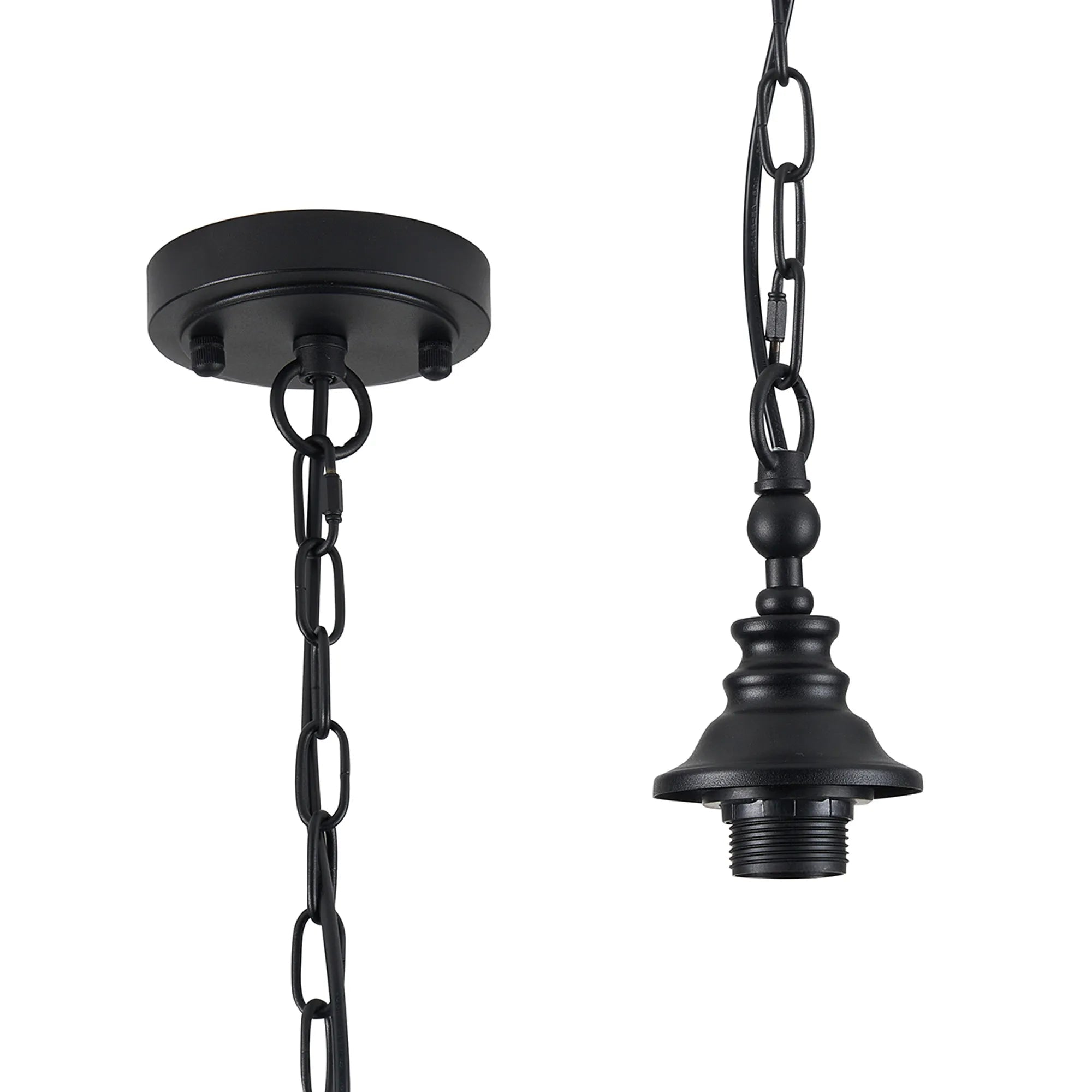 Luminosity Designs - Sledmere 12cm Flush/Single Pendant (FRAME ONLY), 1 Light Adjustable E27 - Luminosity Designs Ltd