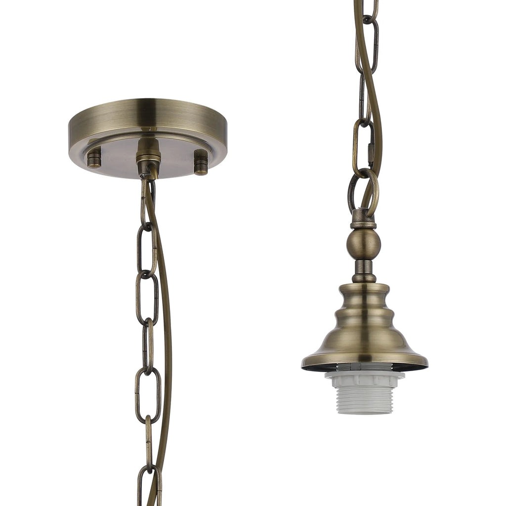 Luminosity Designs - Sledmere 12cm Flush/Single Pendant (FRAME ONLY), 1 Light Adjustable E27 - Luminosity Designs Ltd