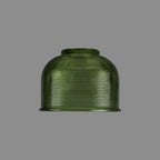 Luminosity Designs Ltd - Sledmere 14.5x11cm Prismatic Dome Glass Shade With Flat Edge - 10 Colours - Luminosity Designs Ltd