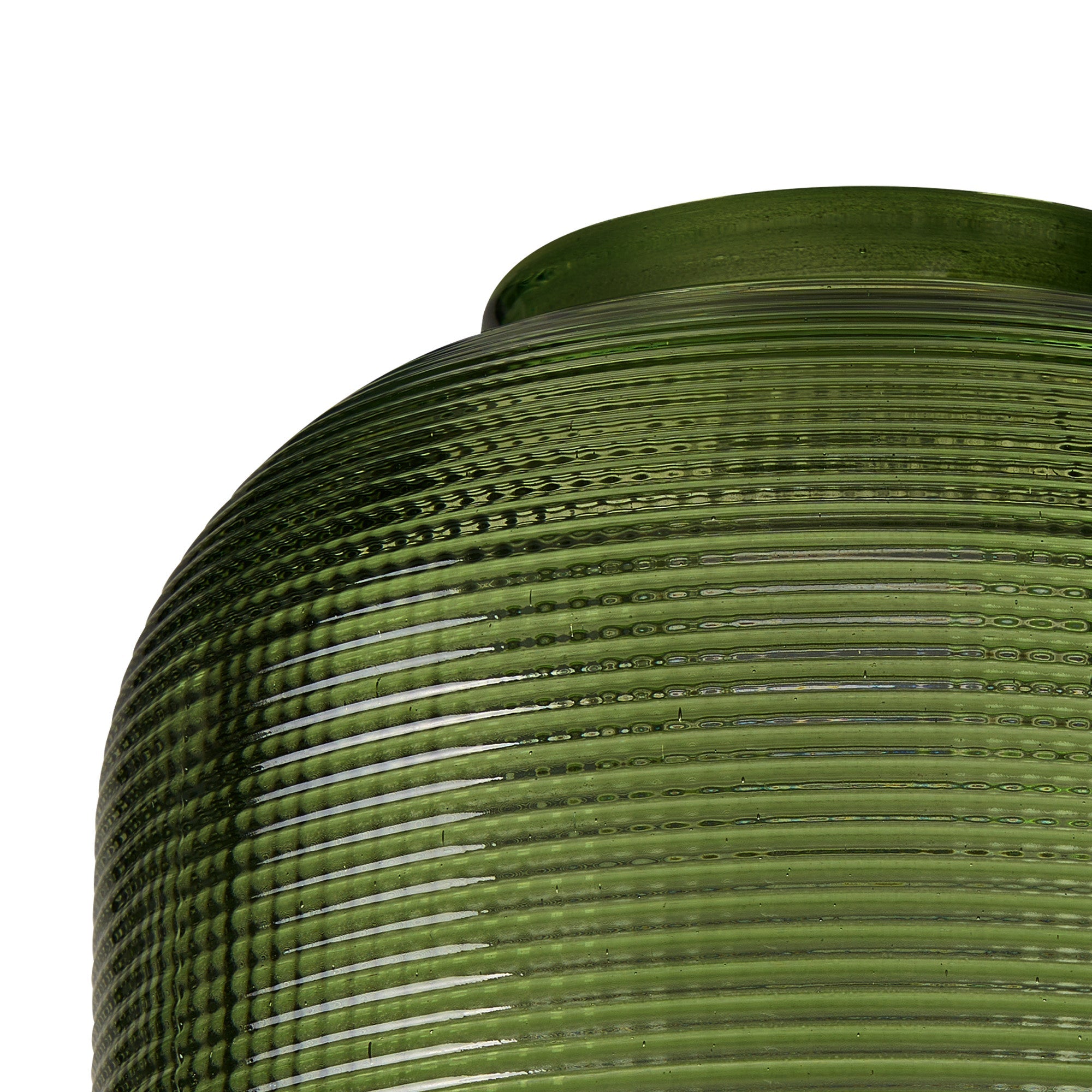 Luminosity Designs Ltd - Sledmere 14.5x11cm Prismatic Dome Glass Shade With Flat Edge - 10 Colours - Luminosity Designs Ltd