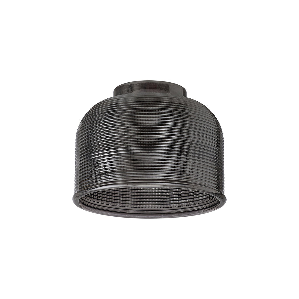 Luminosity Designs Ltd - Sledmere 14.5x11cm Prismatic Dome Glass Shade With Flat Edge - 10 Colours - Luminosity Designs Ltd