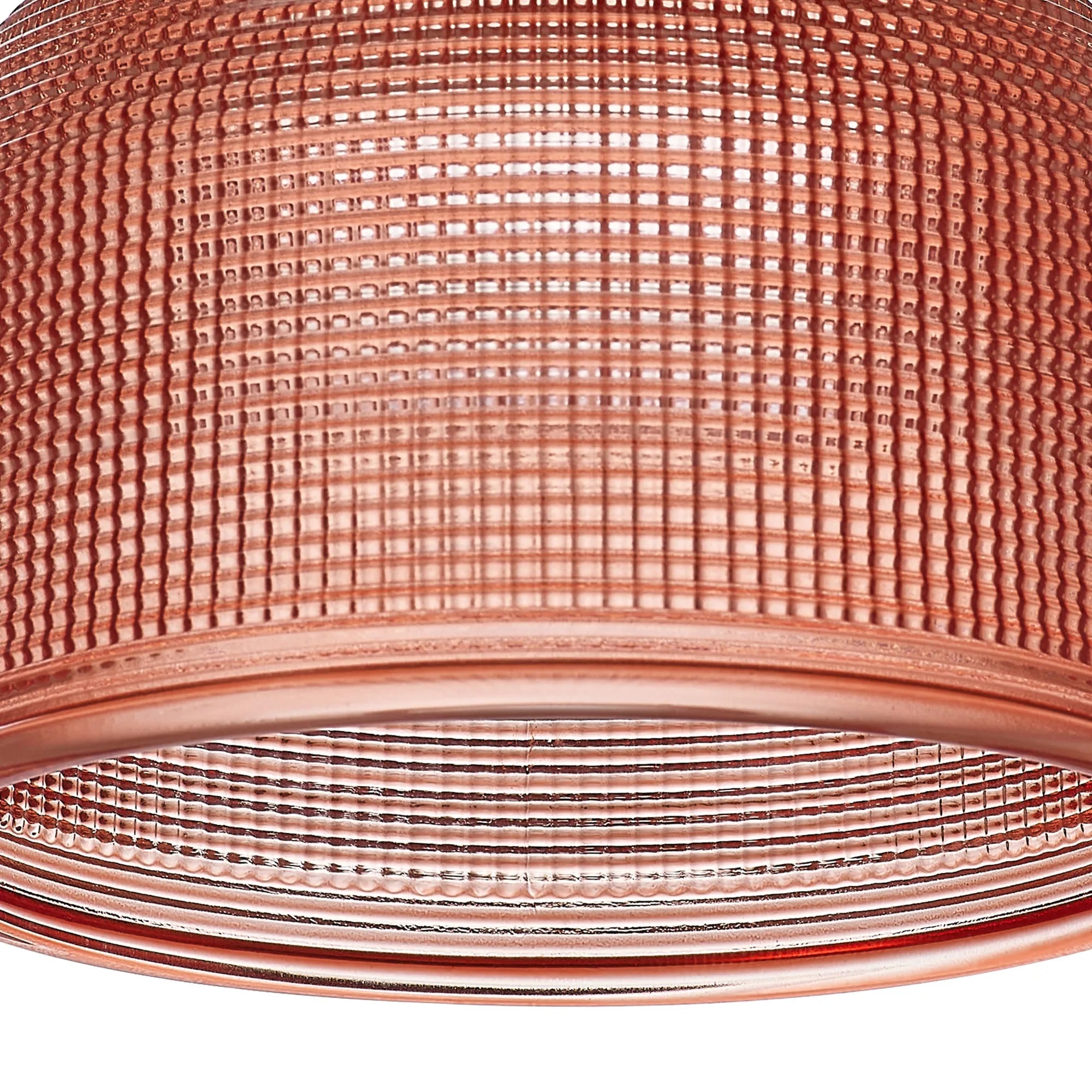 Luminosity Designs Ltd - Sledmere 14.5x11cm Prismatic Dome Glass Shade With Flat Edge - 10 Colours - Luminosity Designs Ltd