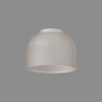 Luminosity Designs Ltd - Sledmere 14.5x11cm Prismatic Dome Glass Shade With Flat Edge - 10 Colours - Luminosity Designs Ltd