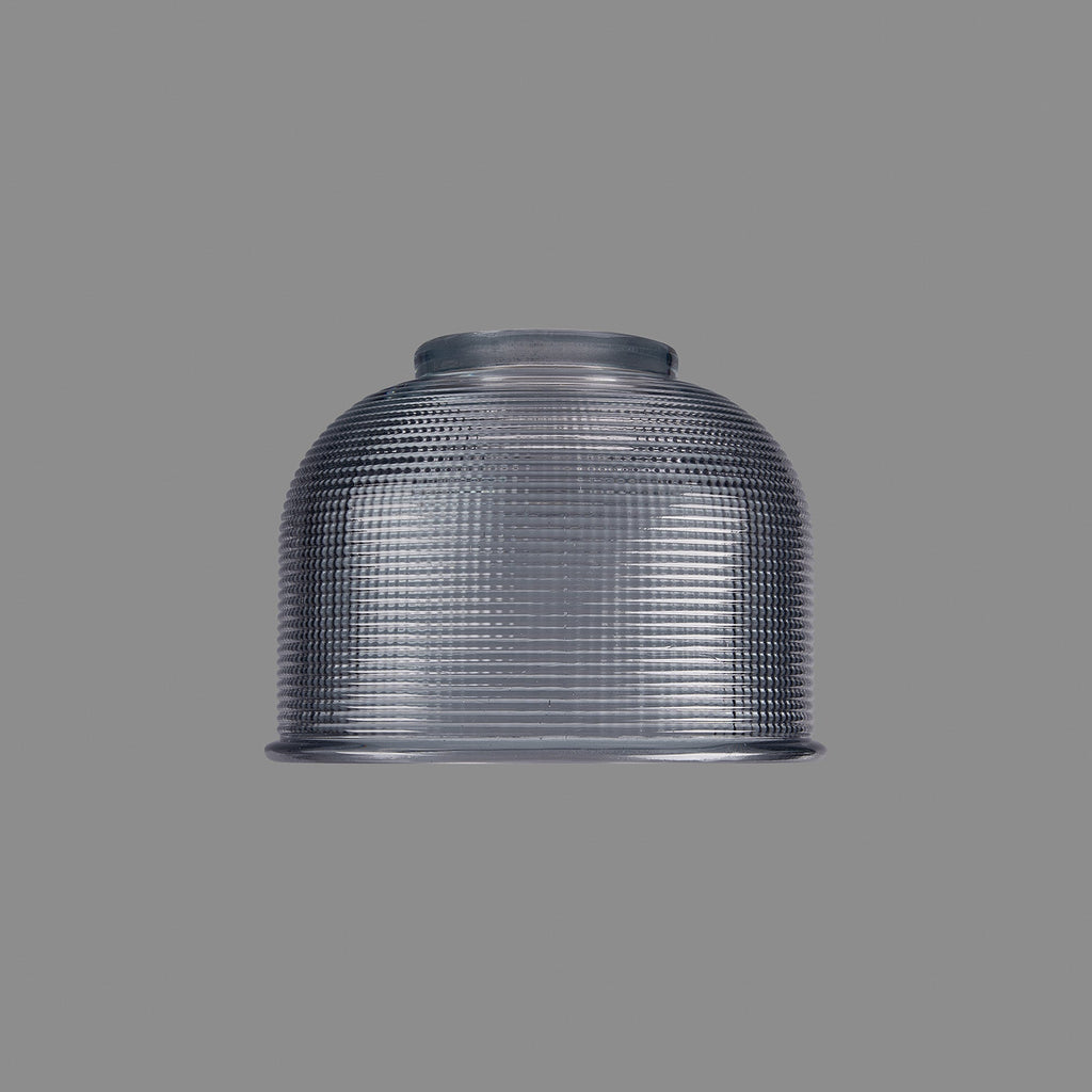 Luminosity Designs Ltd - Sledmere 14.5x11cm Prismatic Dome Glass Shade With Flat Edge - 10 Colours - Luminosity Designs Ltd