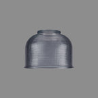 Luminosity Designs Ltd - Sledmere 14.5x11cm Prismatic Dome Glass Shade With Flat Edge - 10 Colours - Luminosity Designs Ltd