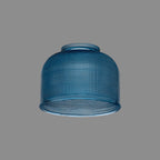 Luminosity Designs Ltd - Sledmere 14.5x11cm Prismatic Dome Glass Shade With Flat Edge - 10 Colours - Luminosity Designs Ltd