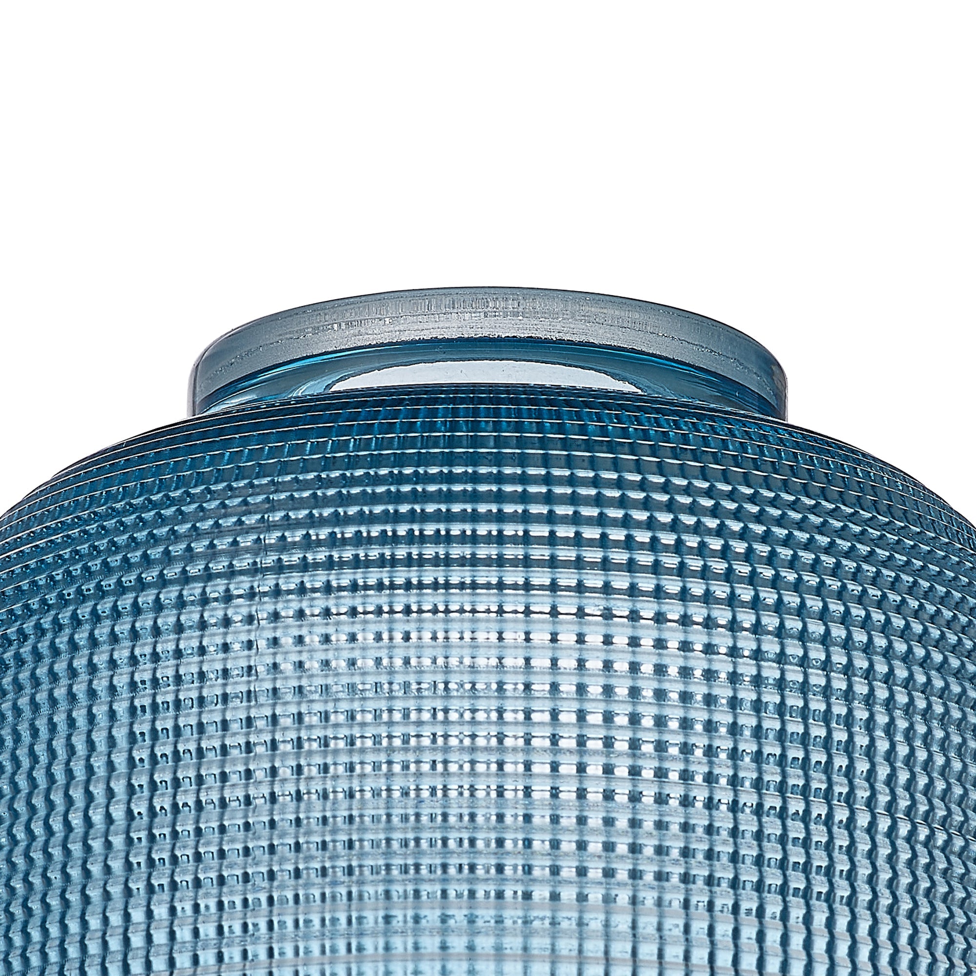 Luminosity Designs Ltd - Sledmere 14.5x11cm Prismatic Dome Glass Shade With Flat Edge - 10 Colours - Luminosity Designs Ltd