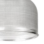 Luminosity Designs Ltd - Sledmere 14.5x11cm Prismatic Dome Glass Shade With Flat Edge - 10 Colours - Luminosity Designs Ltd
