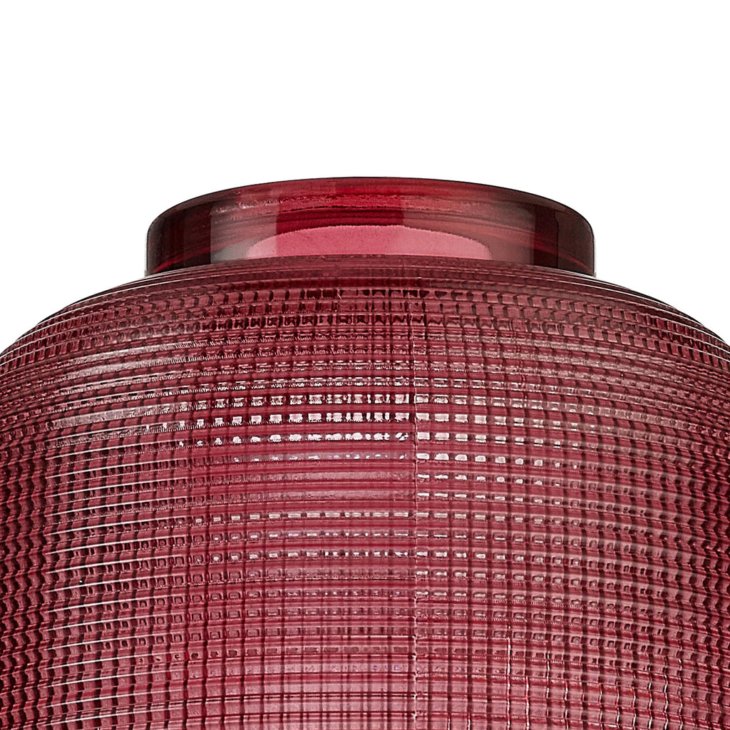 Luminosity Designs Ltd - Sledmere 14.5x11cm Prismatic Dome Glass Shade With Flat Edge - 10 Colours - Luminosity Designs Ltd