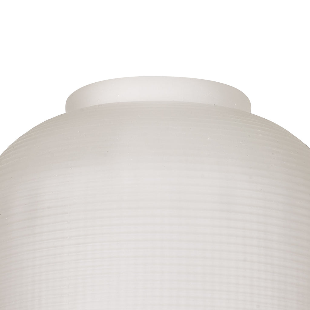 Luminosity Designs Ltd - Sledmere 14.5x11cm Prismatic Dome Glass Shade With Flat Edge - 10 Colours - Luminosity Designs Ltd