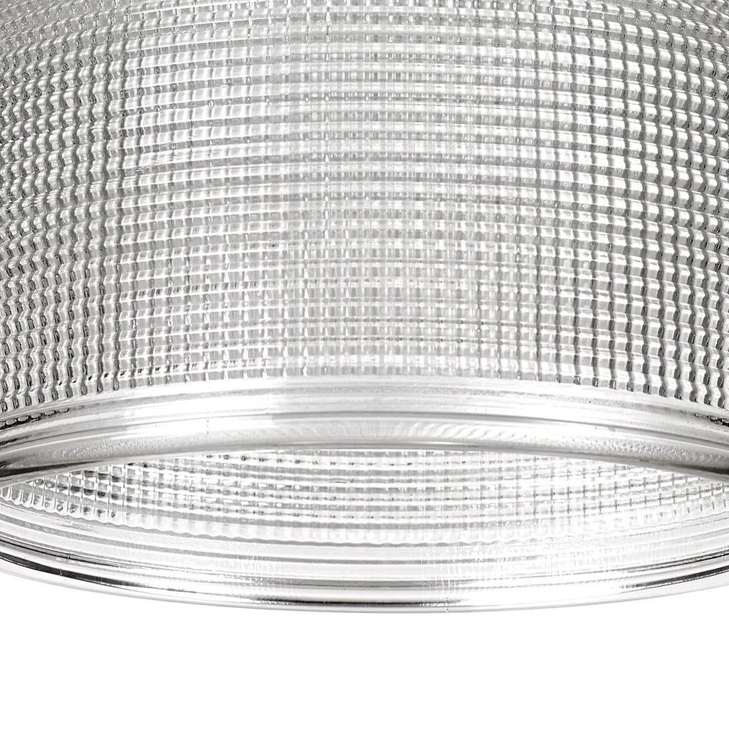 Luminosity Designs Ltd - Sledmere 14.5x11cm Prismatic Dome Glass Shade With Flat Edge - 10 Colours - Luminosity Designs Ltd
