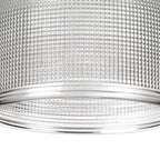 Luminosity Designs Ltd - Sledmere 14.5x11cm Prismatic Dome Glass Shade With Flat Edge - 10 Colours - Luminosity Designs Ltd