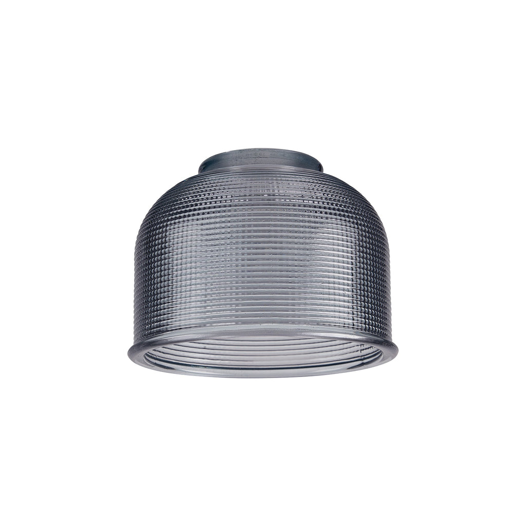 Luminosity Designs Ltd - Sledmere 14.5x11cm Prismatic Dome Glass Shade With Flat Edge - 10 Colours - Luminosity Designs Ltd