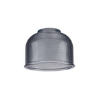 Luminosity Designs Ltd - Sledmere 14.5x11cm Prismatic Dome Glass Shade With Flat Edge - 10 Colours - Luminosity Designs Ltd