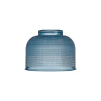 Luminosity Designs Ltd - Sledmere 14.5x11cm Prismatic Dome Glass Shade With Flat Edge - 10 Colours - Luminosity Designs Ltd