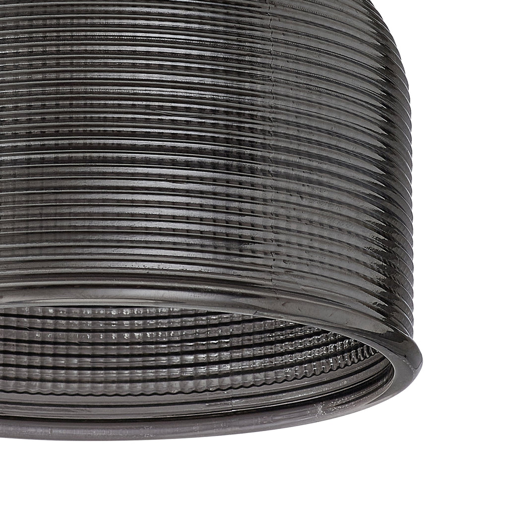 Luminosity Designs Ltd - Sledmere 14.5x11cm Prismatic Dome Glass Shade With Flat Edge - 10 Colours - Luminosity Designs Ltd