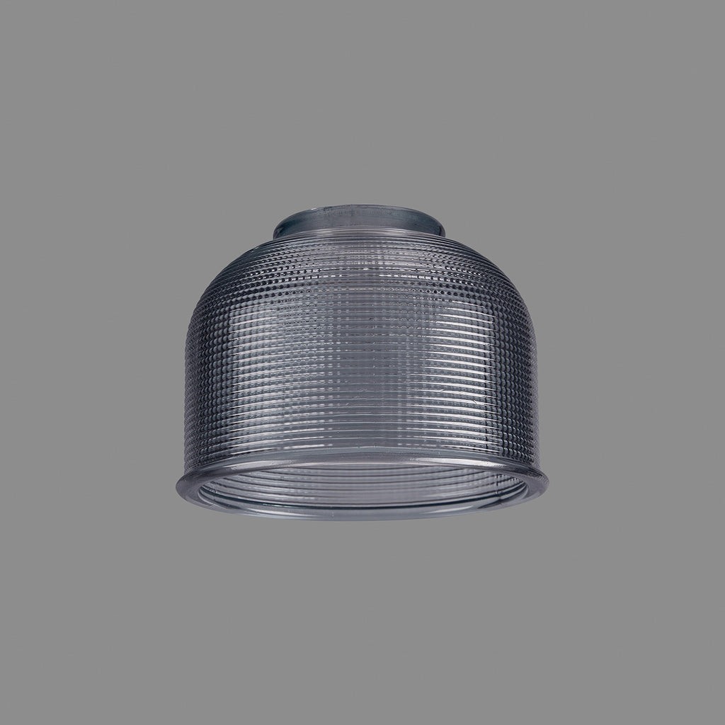 Luminosity Designs Ltd - Sledmere 14.5x11cm Prismatic Dome Glass Shade With Flat Edge - 10 Colours - Luminosity Designs Ltd