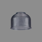 Luminosity Designs Ltd - Sledmere 14.5x11cm Prismatic Dome Glass Shade With Flat Edge - 10 Colours - Luminosity Designs Ltd