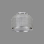 Luminosity Designs Ltd - Sledmere 14.5x11cm Prismatic Dome Glass Shade With Flat Edge - 10 Colours - Luminosity Designs Ltd