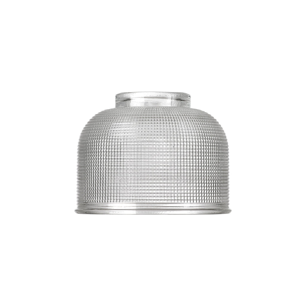 Luminosity Designs Ltd - Sledmere 14.5x11cm Prismatic Dome Glass Shade With Flat Edge - 10 Colours - Luminosity Designs Ltd