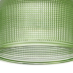 Luminosity Designs Ltd - Sledmere 14.5x11cm Prismatic Dome Glass Shade With Flat Edge - 10 Colours - Luminosity Designs Ltd