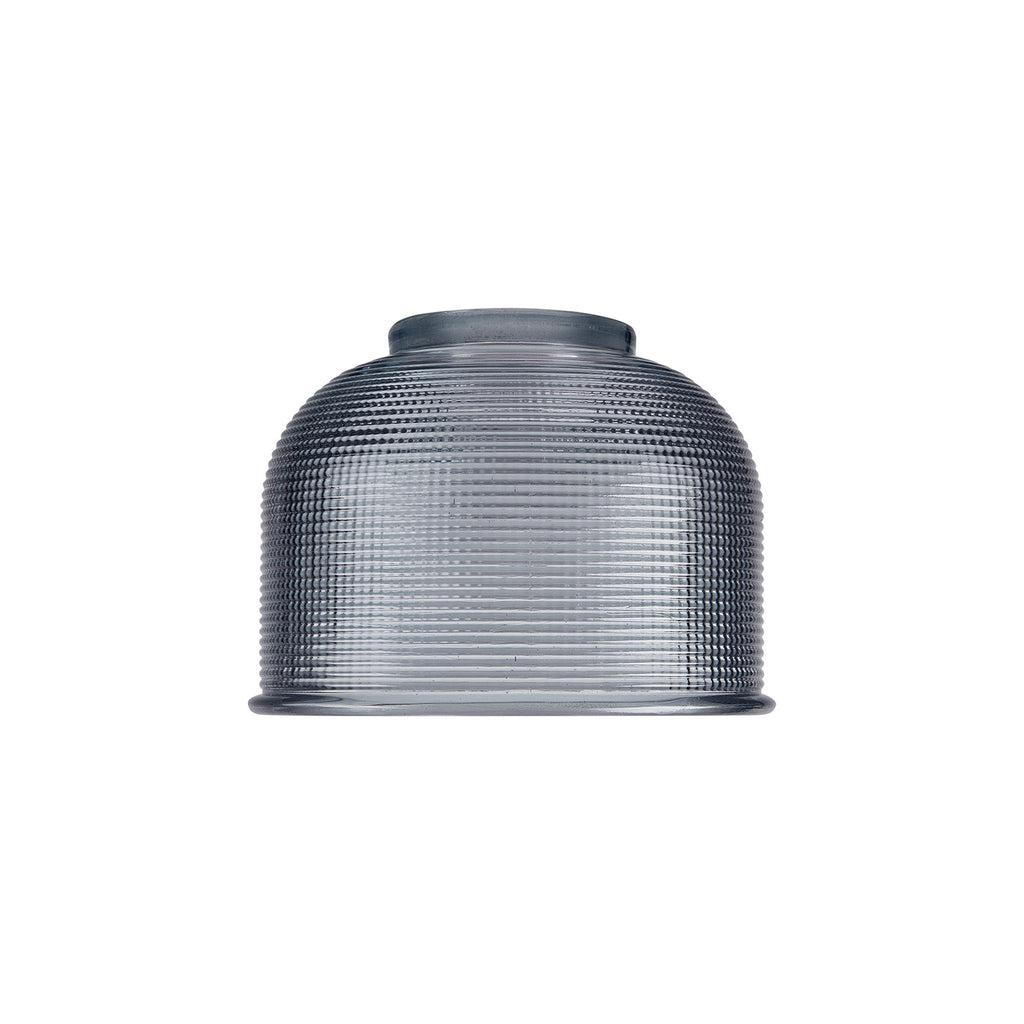 Luminosity Designs Ltd - Sledmere 14.5x11cm Prismatic Dome Glass Shade With Flat Edge - 10 Colours - Luminosity Designs Ltd
