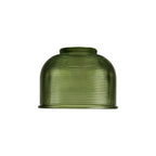 Luminosity Designs Ltd - Sledmere 14.5x11cm Prismatic Dome Glass Shade With Flat Edge - 10 Colours - Luminosity Designs Ltd