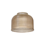 Luminosity Designs Ltd - Sledmere 14.5x11cm Prismatic Dome Glass Shade With Flat Edge - 10 Colours - Luminosity Designs Ltd