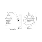 Luminosity Designs - Sledmere Single Switched Wall Lamp (FRAME ONLY), 1 Light E27 - Luminosity Designs Ltd