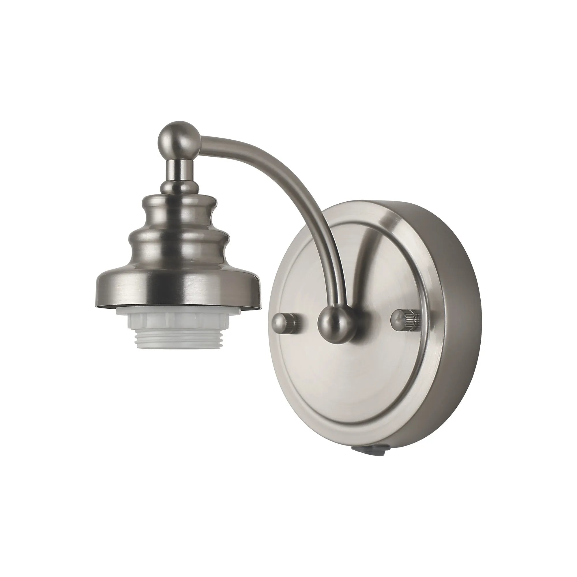 Luminosity Designs - Sledmere Single Switched Wall Lamp (FRAME ONLY), 1 Light E27 - Luminosity Designs Ltd