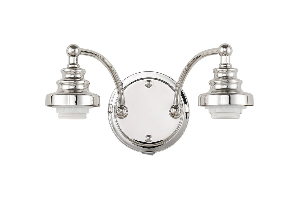 Luminosity Designs - Sledmere Switched Wall Lamp (FRAME ONLY), 2 Light E27 - Luminosity Designs Ltd