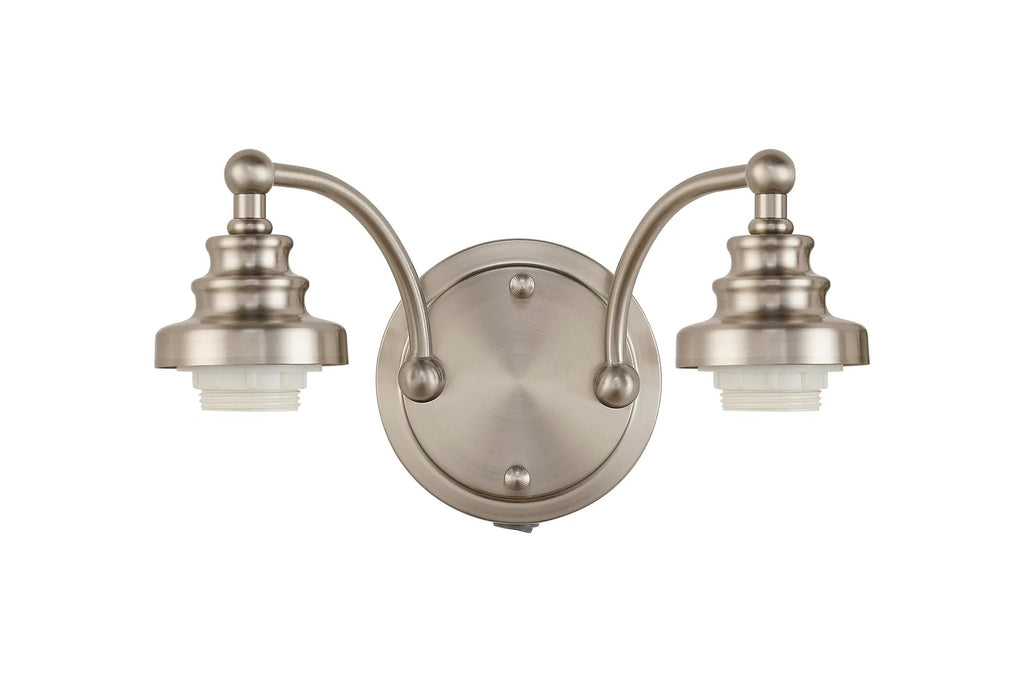 Luminosity Designs - Sledmere Switched Wall Lamp (FRAME ONLY), 2 Light E27 - Luminosity Designs Ltd