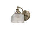 Antique Brass Sledmere Single Wall Light, Switched, 1 x E27, Glass Shade